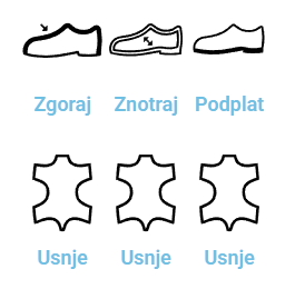 Krzneni sobni copati 39-40