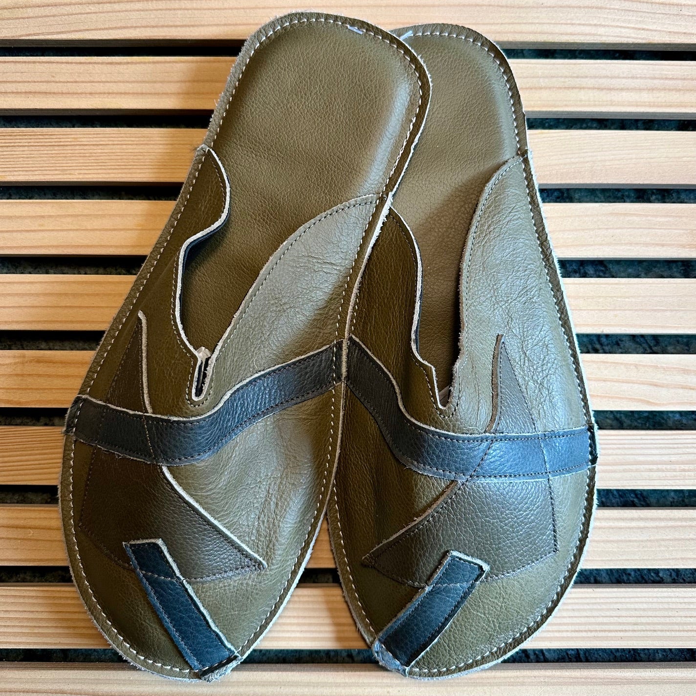 Usnjeni sobni copati KLIF 45-46