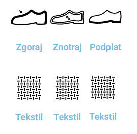Sobni ženski natikači iz filca - PLANIKA BLUE