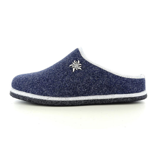 Sobni ženski natikači iz filca - PLANIKA BLUE